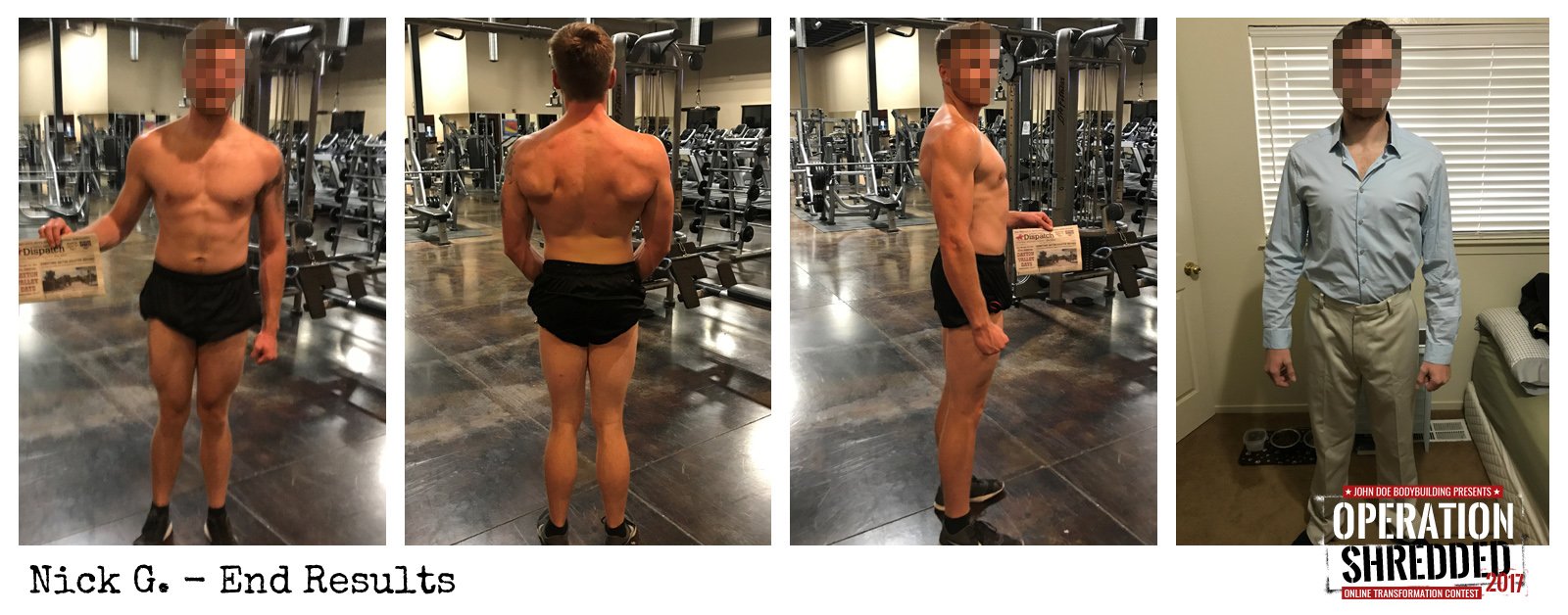 Operation Shredded 2017 Results- Nick G End Results